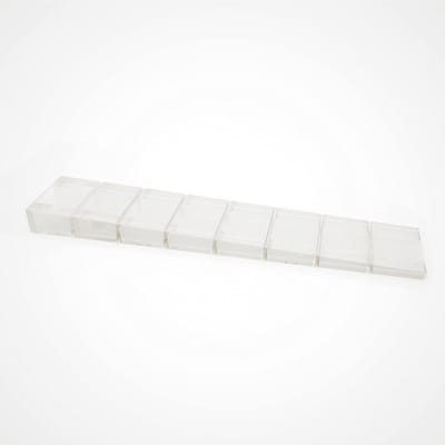 Meubelwiggen Kunststof - Compensatie Blokjes - Vloer Egaliseren - Ingebouwde Breekpunten - 8x20x100 mm - Transparant
