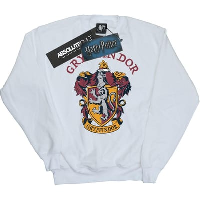 Harry Potter Meisjes Gryffindor Katoenen Sweatshirt (Wit)