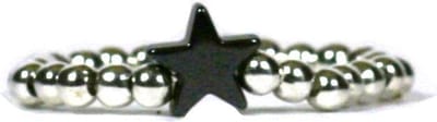 Heaven Eleven - 925 Zilver ring - hematiet ster - one size fits all