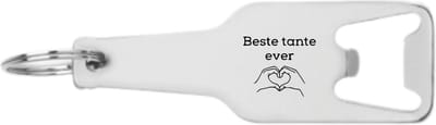 Akyol - beste tante ever flesopener - Tante - liefste tante - familie - cadeau - liefde - verjaardag - 105 x 25mm