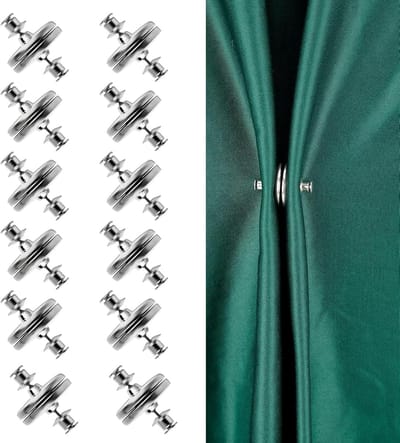 Famanu – Gordijnen - magneetknop - gordijnhouder - magnetische sluiting - gewichten - douchegordijn - magnetische accessoires - voor slaapkamer - woonkamer - eetkamer - badkamer - kantoor - 12 paar
