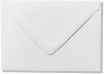 Cards & Crafts 25 Luxe Enveloppen 13x18 cm - Wit - 110g/sm - Puntklepsluiting
