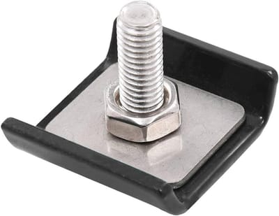 Rastermatverbinding Sets - Hek Connector - Hekken Verbinden - Roestbestendig Staal - 40 x 35 mm - Antraciet