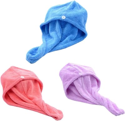 Haardroger Hoed - Haarwikkel Handdoek - Haar Drogen - Water Absorberend - 65x26CM - Diverse Kleuren