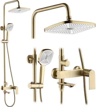 Rea My1902-78Gg Storm Regendouche Geborsteld Goud 136Cm