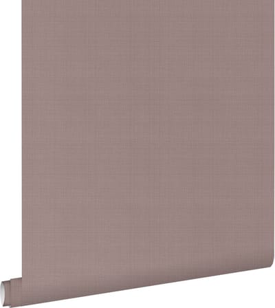 ESTAhome behang linnenstructuur lila paars - 53 cm x 10.05 m - 131124