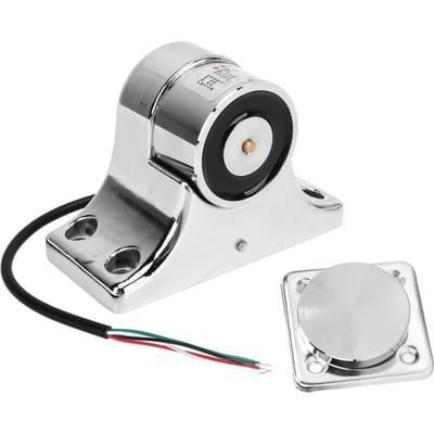 Elektromagnetische Deurhouder Zinklegering Zilver 55kg Zuigkracht Branddeur Vloerstopper voor Veiligheid