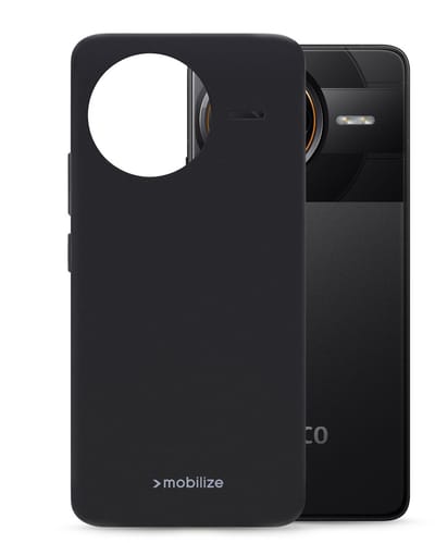 Mobilize Hoesje geschikt voor POCO F7 Ultra Telefoonhoesje Flexibel TPU | Mobilize Rubber Gelly Backcover | F7 Ultra Case | Back Cover - Zwart