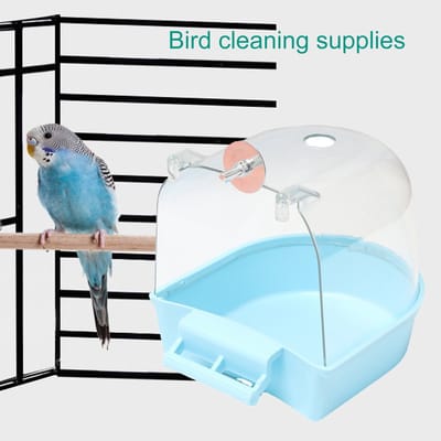 Papegaaienbadjes, accessoires voor vogelkooien en badkuipen voor huisdieren zoals grasparkieten, kanaries en papegaaien.