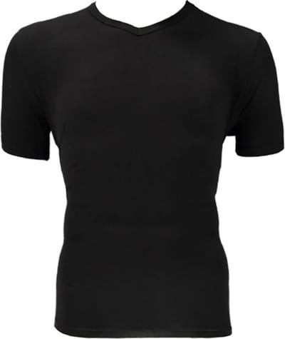 Apollo Heren T-shirt Bamboo Basic V-hals Zwart XXL 2 stuks
