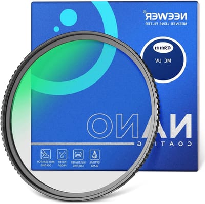 43 mm MC UV Filter met 24 Laag Nano Coating, HD Optisch Glas, Waterafstotend en Krasbestendig Ontwerp voor Fotografie en Videografie