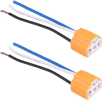 2 Stuks Keramische Koplamp Socket Plug Adapter Basis voor H4/9003/HB2 - Hoogwaardige Verlichting en Duurzaamheid