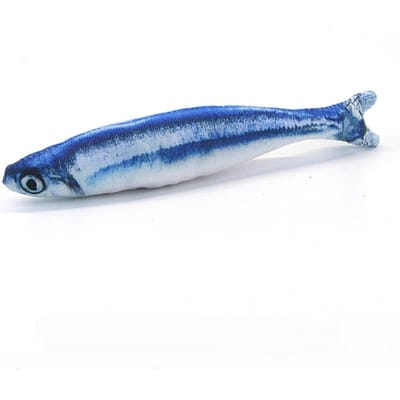 Jouet pour Chat Entraînement Divertissement Poisson Peluche Coussin Rembourré Simulation Poisson Jouets pour Chat Poisson Interactif Jouet à Mâcher pour Animaux de Compagnie Fournitures pour Animaux de Compagnie (as the picture,20cm)
