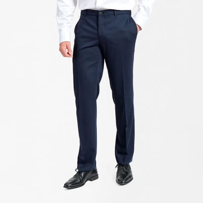 Sunwill 10504 Klassieke pantalon, travelstof broek | maat 22 - kortmaat 44 | blauw