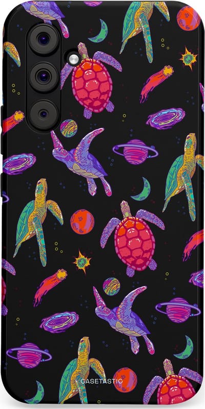Casetastic Hoesje Geschikt voor Samsung A54 (5G) - Stijlvolle Beschermende Duo-layer Case - Astro schildpad
