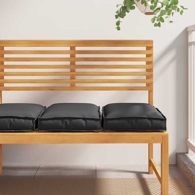 vidaXL Kussen 2 st Oxford Stof Zwart 40 x 40 x 8 cm