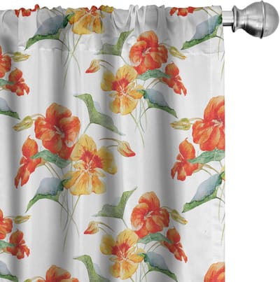 ABAKUHAUS Voorhangen – 2-delige set meerkleurig 150x175 cm microvezel