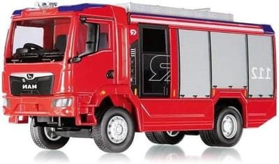 Schaalmodel Voertuig - Miniatuur Brandweer - Hobby Modelbouw - Gedetailleerd Ontwerp - 1:43 Schaal - Rood