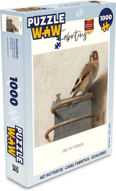 Puzzel Het puttertje - Carel Fabritius - Schilderij - Legpuzzel - Puzzel 1000 stukjes volwassenen