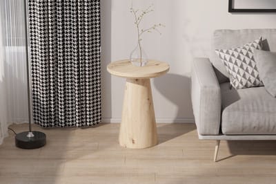 salontafel Lucky - 45cm rond- decor oude eik