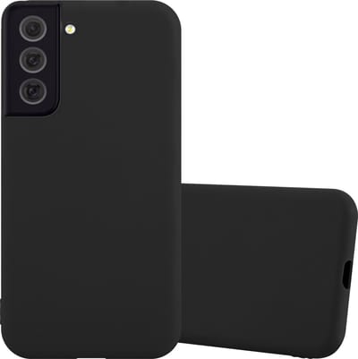 Cadorabo Hoesje geschikt voor Samsung Galaxy S22 PLUS in CANDY ZWART - Beschermhoes gemaakt van flexibel TPU silicone Case Cover