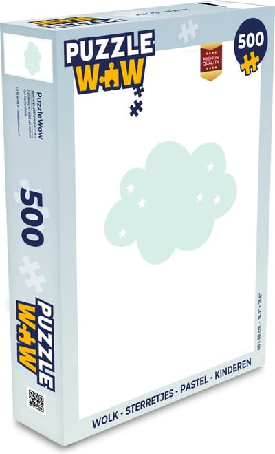 Puzzel Wolk - Sterretjes - Pastel - Kinderen - Baby - Legpuzzel - Puzzel 500 stukjes