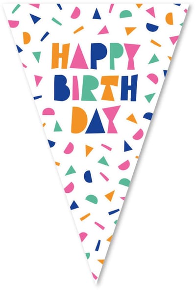 Globos Happy Birthday Bunting - 10m