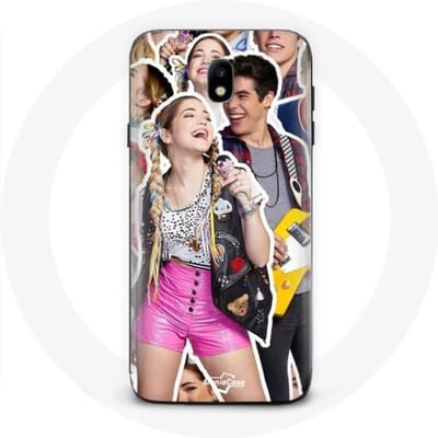 Samsung Galaxy J3 2017 hoesje Achtervolg je dromen Mía Cáceres en Álvaro Paz
