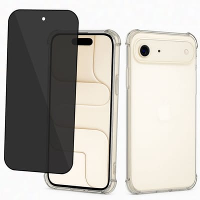 ChiGuard Hoesje & Privacy Screenprotector geschikt voor iPhone 17 Air Hoesje Screenprotector - Privé - Gehard Glas Cover
