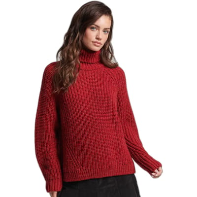 Ruimvallende coltrui met stiksels voor dames Superdry