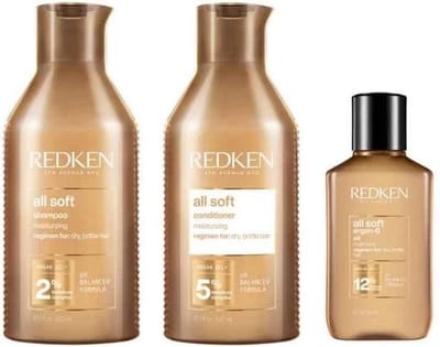 REDKEN All Soft Heavy Cream, 250ml - 3 Product Set