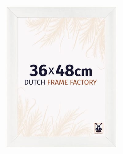 Fotolijst 36x48 cm - MDF - Wit Geveegd - Praag