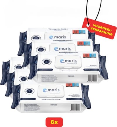 Maris Care Verzorgende doekjes parfumvrij - 6 x 50 stuks voordeelverpakking