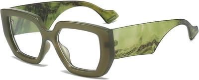 Blauw Licht Bril - Computer Bril - Scherm Tijd - Dikke Frame - Unisex - Transparant