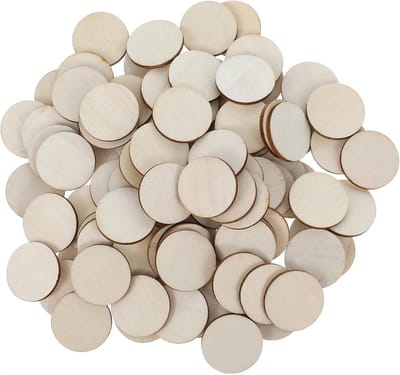 Houten Cirkels - Ronde Schijven - Hobby Projecten - Gladde Afwerking - 100 Stuks - Natuurlijk Hout
