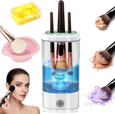 Automatische Make-up Borstelreiniger met USB, Effectieve Borstelreiniging en Snelle Droogfunctie