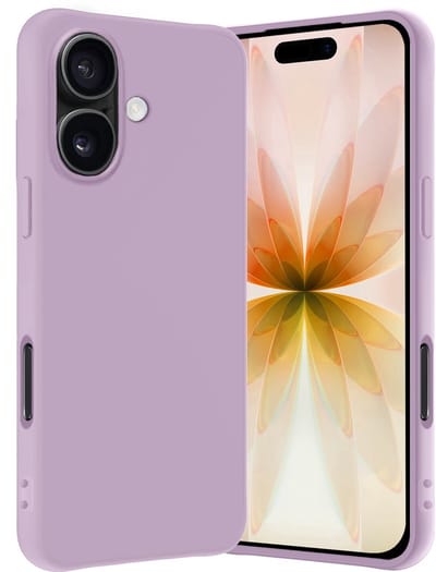 Hoes - Geschikt voor Apple iPhone 17 - Sterk & Shockproof - Hoesje Cover - Siliconen Case - Lila
