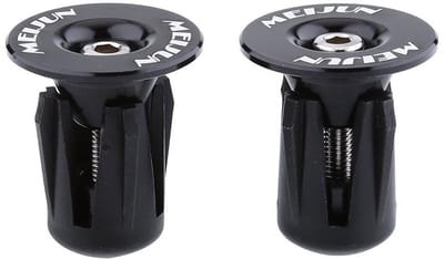 Dailygoods - Fietsstuuruiteinden - Aluminium Fiets Handvat Grips - Makkelijk te installeren - Zwart - Fietsaccessoires - Perfect voor jouw fiets - 2 s