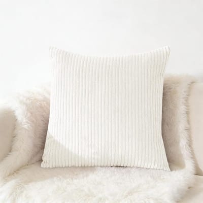70x70 65x65 Grote Maat Corduroy Kussenhoes Zachte Pluche Flanellen Kussenhoes Pluizige Bankkussenhoes voor Sofa Woonkamer Decor 60x60cm