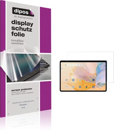 dipos – 2x Beschermfolie geschikt voor fezawio F10 | Krasbestendige & heldere Screenprotector Ultra-Thin