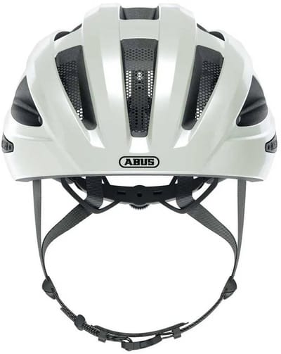 Fietshelm ABUS MACATOR pearl white S - 51-55 cm - wit - Geschikt voor gebruik op elektrische fietsen - stadsfietsen - 280 g