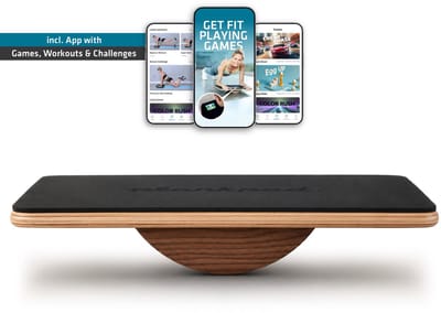 Plankpad PRO - Balance Board & Bodyweight Fitness Trainer incl. free App met games en trainingen voor iOS en Android