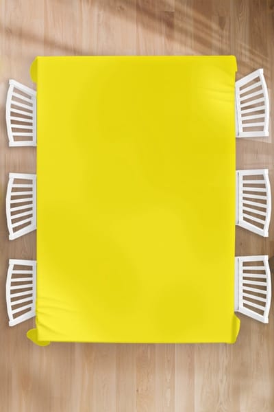 Tafelkleed - Tafellaken - 180x260 cm - Geel - Citroen - Neon - Kleuren - Binnen en Buiten