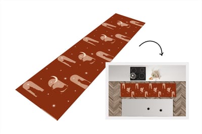 Keukenloper - Loper keuken - Sterren - Kat - Design - 200x50 cm - Keukenloper vinyl