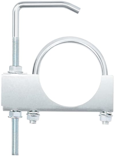 Dailygoods - Swpeet 1pcs 3 inch uitlaatklem met hanger, Heavy Duty Universele demper hanger, Universele klem op uitlaathanger, Uitlaatsysteem hanger auto gereedschappen voor 3 "auto vrachtwagen uitlaatpijp