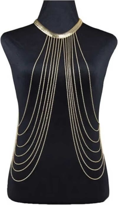 Sexy borst ketting voor vrouwen - Hals snoer - Romp - Erotisch getint - Lichaamssieraad