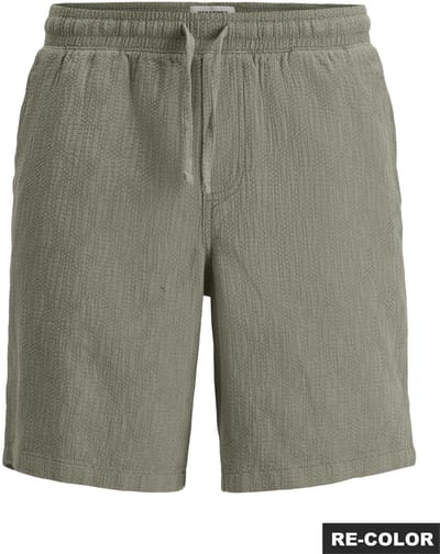 JACK & JONES Jaiden Wavy Jogger Short Reg relaxed fit - heren joggingbroek kort - groen (vetiver)