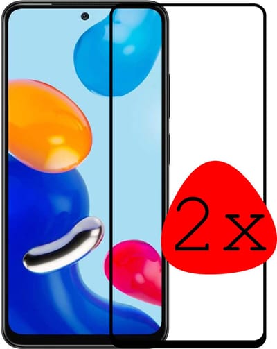 Screenprotector - 2 Stuks Geschikt voor Xiaomi Redmi Note 11 - Full Cover - Beschermglas - Gehard Glas - Tempered Glass - Screen Protector