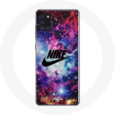 Coque Samsung Galaxy A21S Nike Espace Coloré Logo