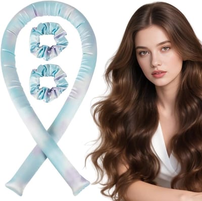 3 Stuks Satijnen Haarrollers voor Volume en Krullen zonder Hitte - Ideaal voor Lang en Middellang Haar, Gemakkelijk te Gebruiken en Perfecte Krullen